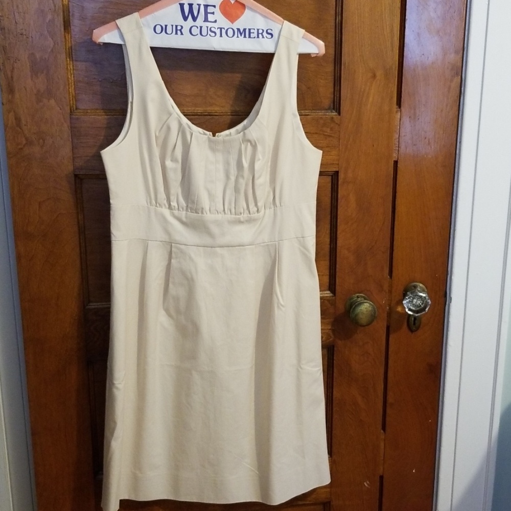 J crew Factory cream dress 10 NWT
